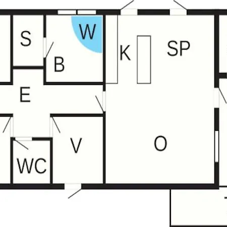 Дом отдыха 6 Person In Vaeggerlose *